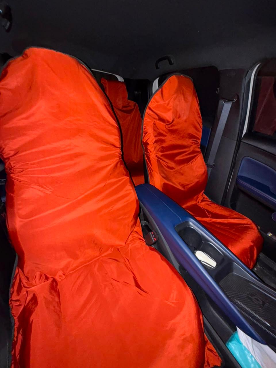 Orange Waterproof Car Seat Cover