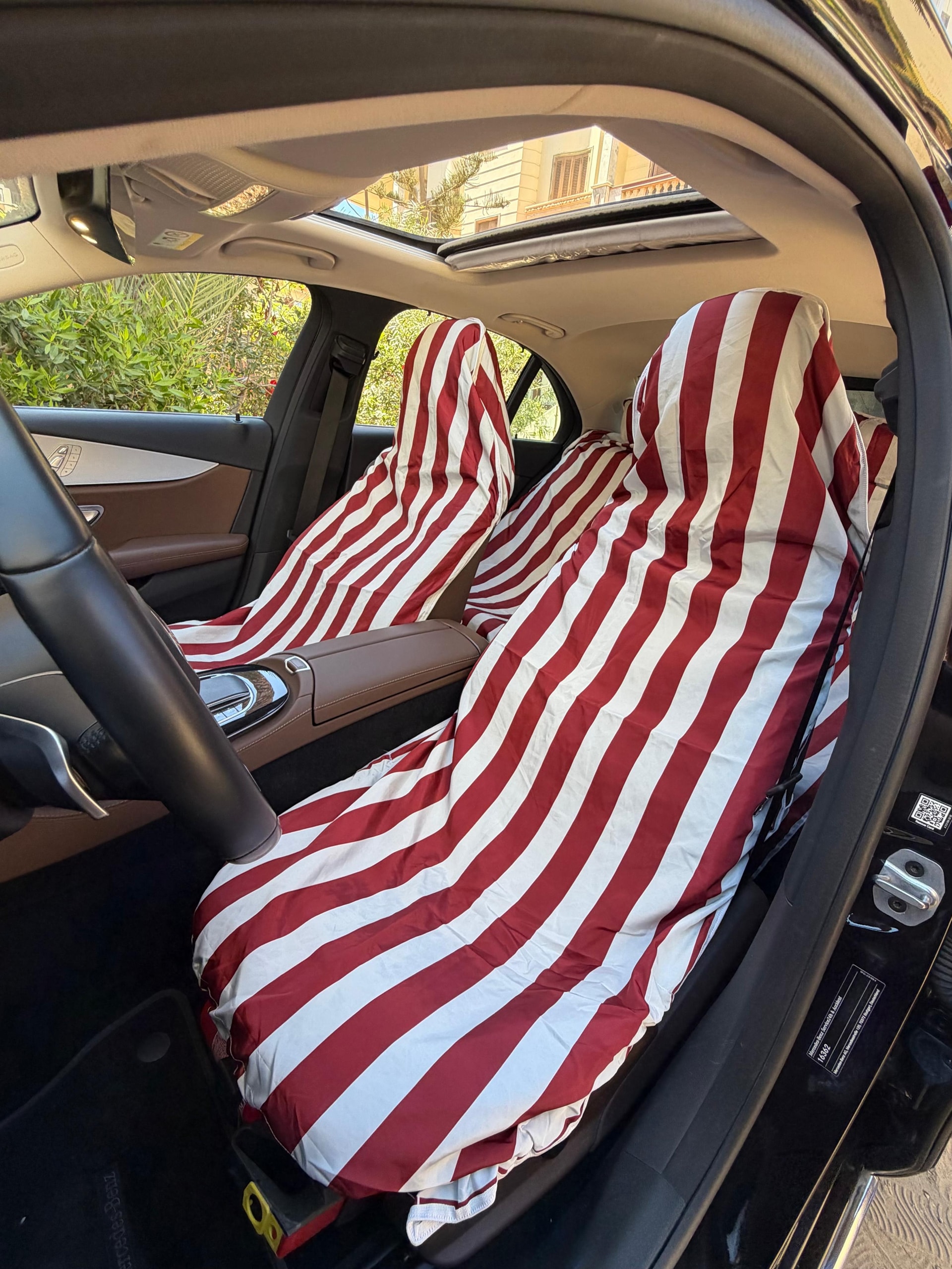 Red&White striped set